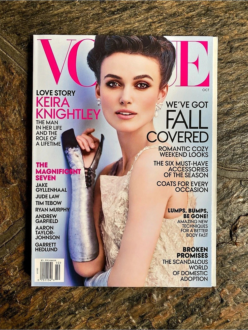 Vintage Vogue Magazine: October 2012. Keira Knightley on cover.